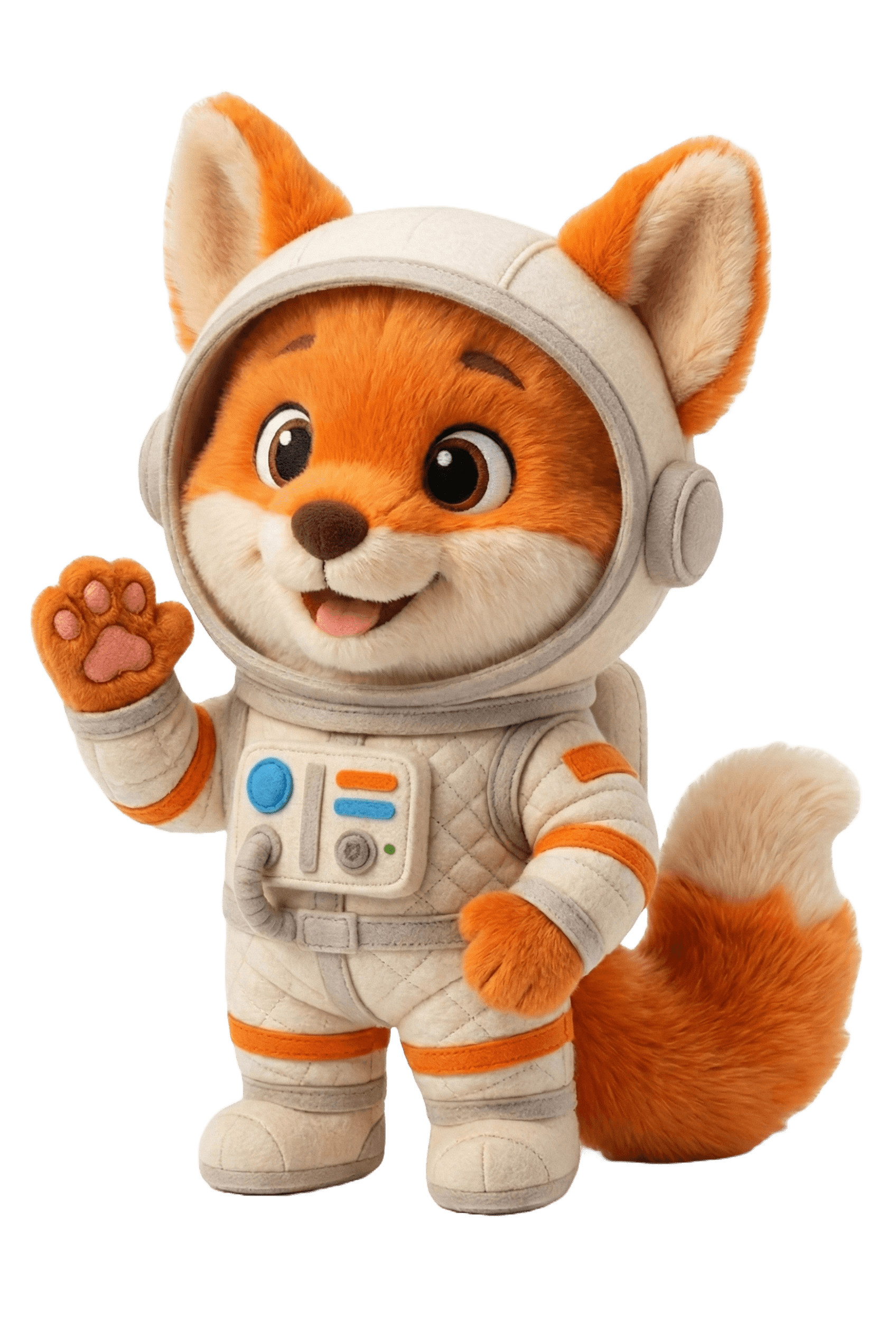 Nyo - Peluche Renard Astronaute PokoPlush
